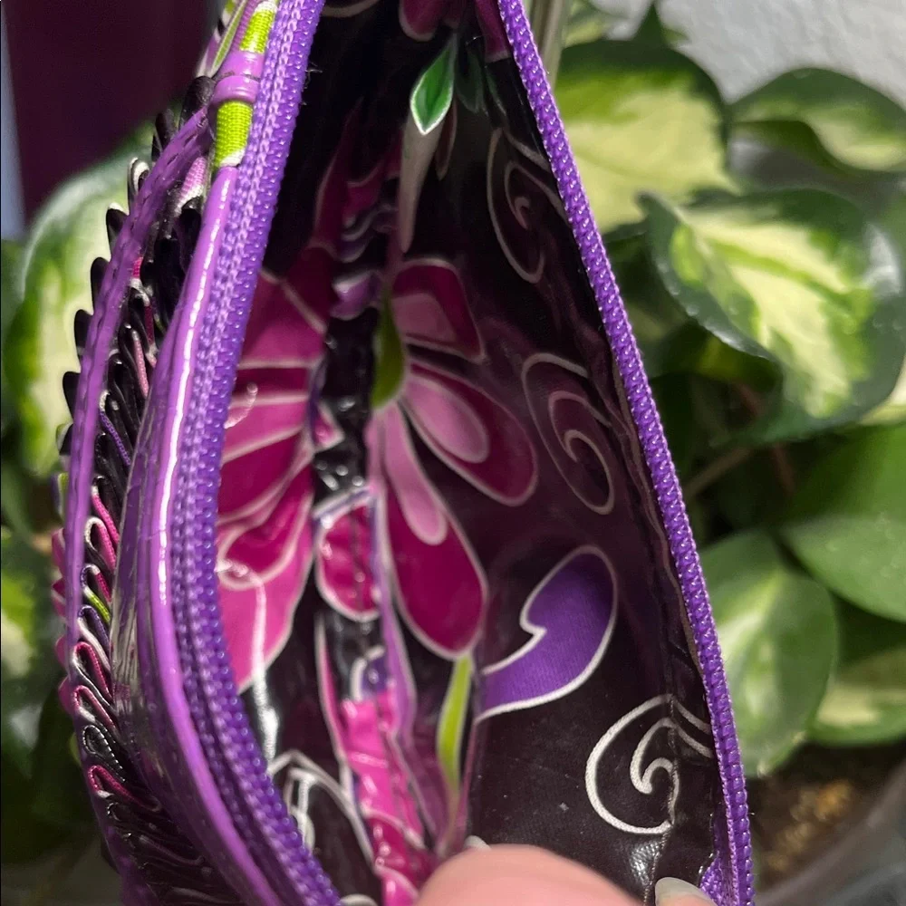 Retired Vera Bradley Purple Punch Frill Coin Purse